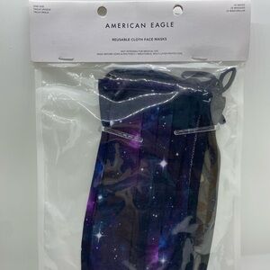 NWT American Eagle Reusable Cloth Face Masks 3-Pack Mens Galaxy/Camouflage Theme